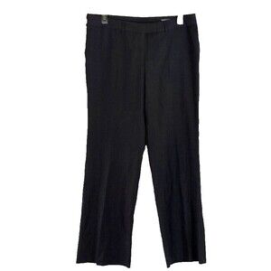 Edwards Dress Pants Womens 16 UR Recycled Polyester Gray Flat Front Unhemmed NWT